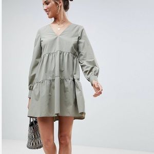 ASOS Green Smock Dress